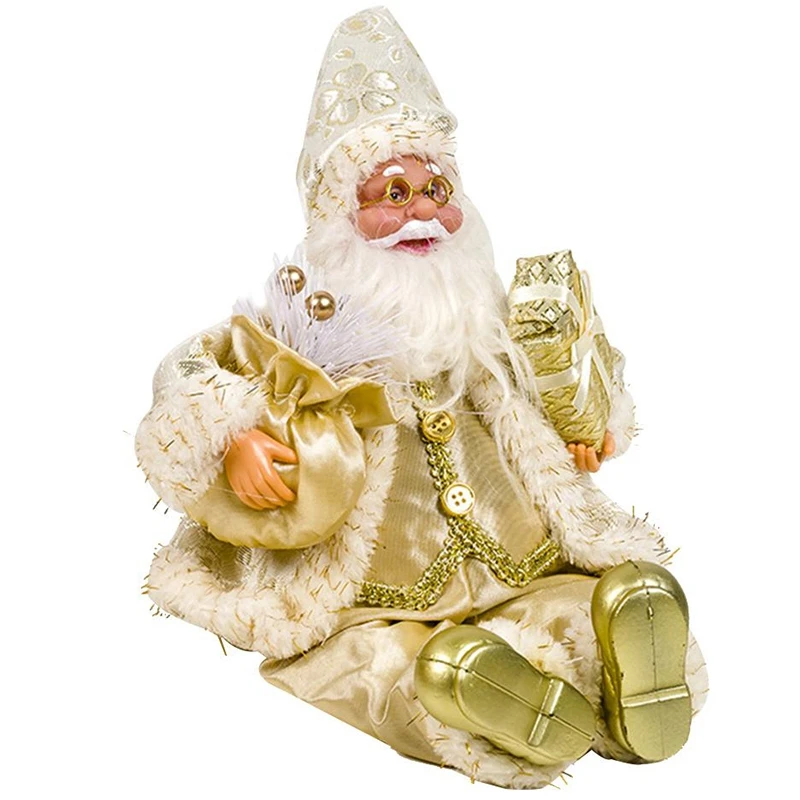 PHFU-Merry Christmas Санта Клаус детское сидение ткань Рождественская Кукла рождественские украшения детские куклы, детский подарок для дома Ornam