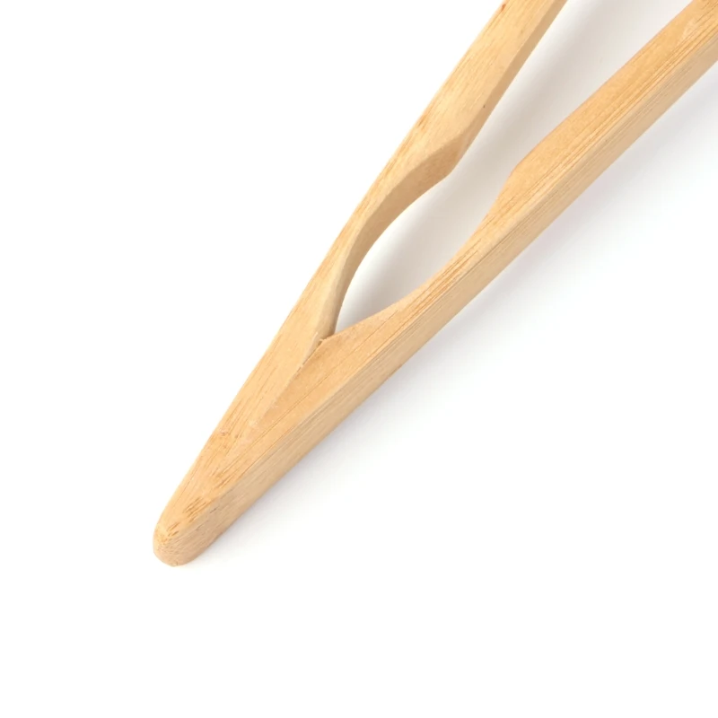 Bamboo Wooden Food BBQ Salad Toast Tongs Cake Pastry Tea Clip Clamp Kitchen Tool 1 Pc Food Tongs