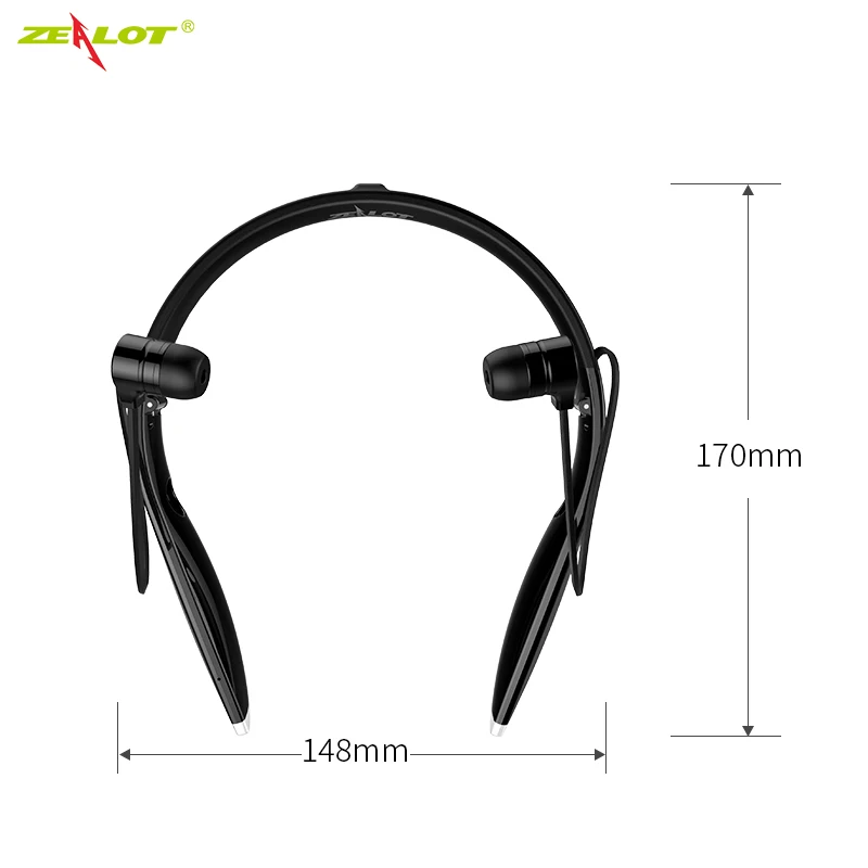 Горячие ZEALOT H1 Bluetooth наушники Спортивная Шейная гарнитура беспроводные Sweatproof