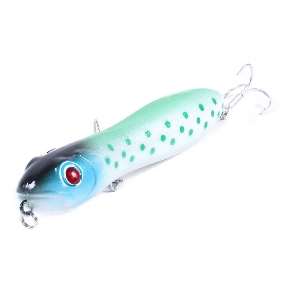 1pcs Popper Snake Head Fishing Lures 10cm 16g Floating Minnow Pencil Perch Isca Artificial Bait Bass Pike Wobblers | Спорт и