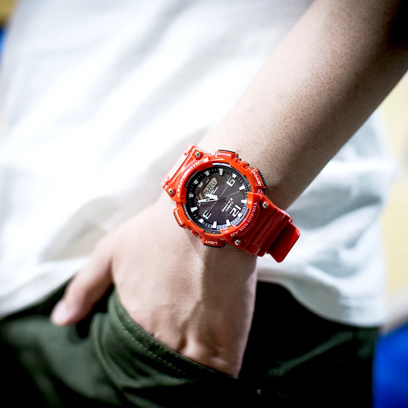 Casio Часы тренд спортивные водонепроницаемые мужские часы AQ-S810WC-4A
