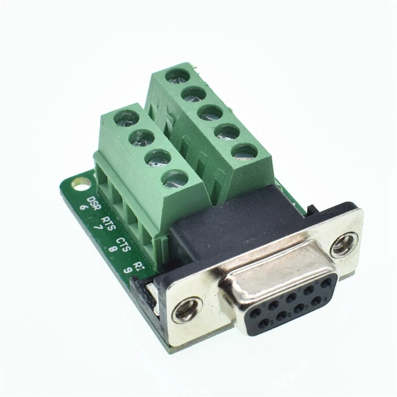 Adaptador para terminal de puerto D-sub 9 pin conector rs232 en serie señal-módulo