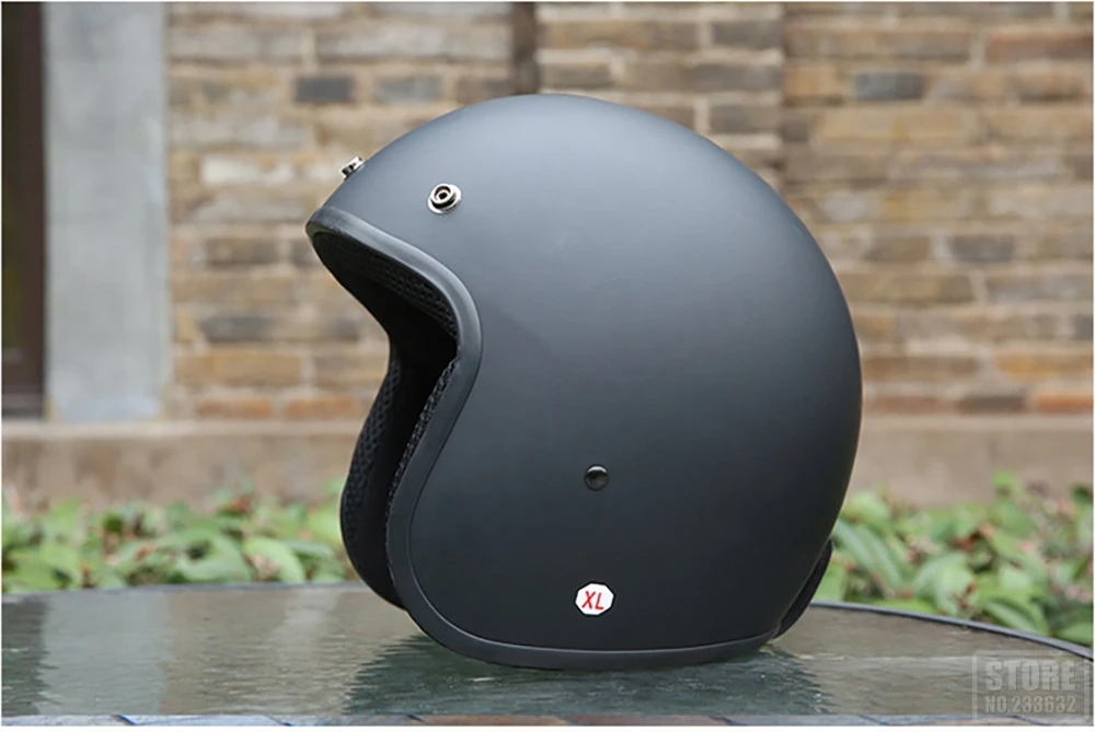 AMZ винтажный мотоциклетный шлем Casco Moto крест Половина лица Мото шлем Ретро Casco скутер шлемы с точка сертификации