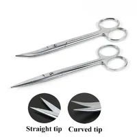 Animal Veterinary Vet Medical Stainless Steel Surgical Scissors Straight curved Tip Scissors Farming Tools 1