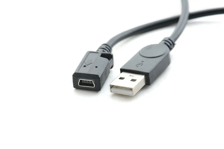 Мини usb b 5 контактов гнездо для usb a 2,0 штекер Адаптер M/F