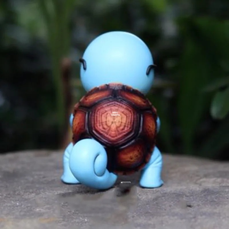 5" Cartoon Animal Statue Squirtle Bust Sunglasses Full-Length Portrait Feature Decoration GK Action Figure Toy BOX 12CM V665