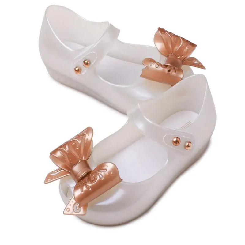 Mini Melissa/ г.; балетки Melissa для девочек; прозрачная обувь; балетки с бабочками; мягкие удобные детские сандалии высокого качества