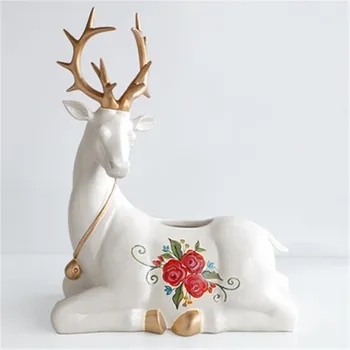 

Exquisite Multi-function Lucky Deer Tissue Box Tea Table Home Living Room Napkin Paper Box Toilet Bathroom Decor M3718