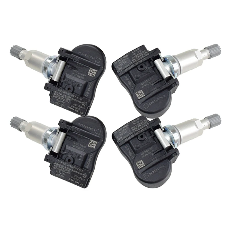 4Pcs TPMS Tire Pressure Monitor Sensor 43Hz 52933 3V600 for Hyundai