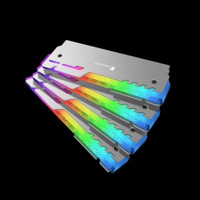 NC-3 5VARGB 4 шт./лот JONSBO NC-3 5 в ARGB светящийся жилет с памятью радиатор 3 Pin rgb интерфейс аура светодиодный алюминиевый радиатор Настольный теплоотвод ОЗУ - Цвет лезвия: NC-3 5VARGB