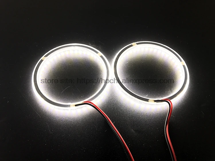 HochiTech ультра яркий SMD белый светодиодный angel eyes 2000LM 12V halo Кольцо Комплект дневного света DRL для Volvo XC70 2008