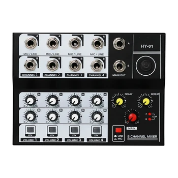 

Musical Mini Sound Mixer 8 Channels o Mixers Effect USB Mixing Console Karaoke