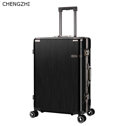 1 CHENGZHI 20 ''24'' дюймов алюминиевая рама+ PC багаж на колёсиках Spinner дорожный костюм Чехол для мужчин чехол на колесиках для женщин чемодан на колесиках - Цвет: 1