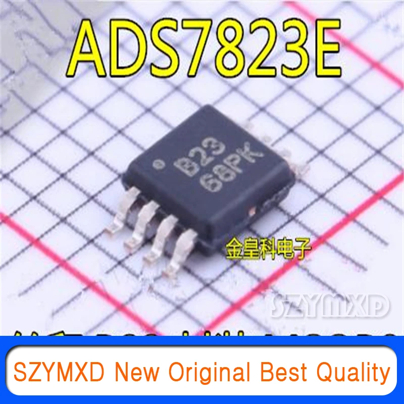 

5Pcs/Lot New Original ADS7823E silk screen B23 MSOP8 analog-to-digital converter ADS7823E/250 original In Stock