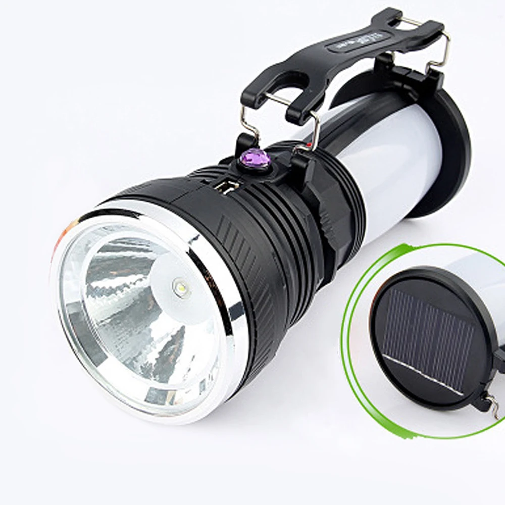 

Led Lanterns Light Solar Power Rechargeable Battery Camping Tent Light Lantern Camping Lamp Portable LED Flashlight