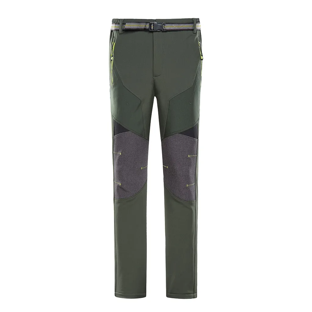SAGACE Straight type Men's Down-Thickened Waterproof Windproof Outdoor camping Mountain-Climbing Charger Pant Keep warm