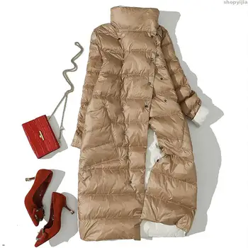 

New winter warm jacket ladies solid jacket to wear a coat and jacket smooth down coat cotton pad women coat two ways