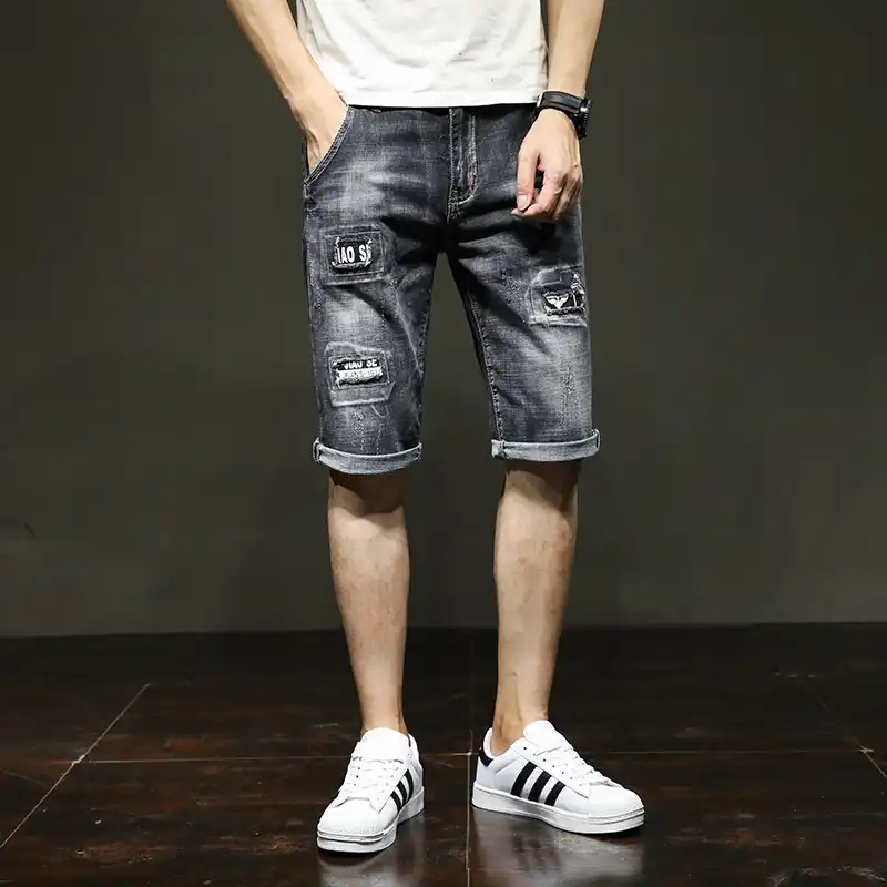 夏カジュアルショーツジーンズ男性ブランド洗浄綿リッピング加工ストレートメンズデニムショートパンツジーンズオム黒 Jeans Aliexpress 夏カジュアルショーツジーンズ男性ブランド洗浄綿リッピング加工ストレートメンズデニムショートパンツジーンズオム黒 Jeans Aliexpress