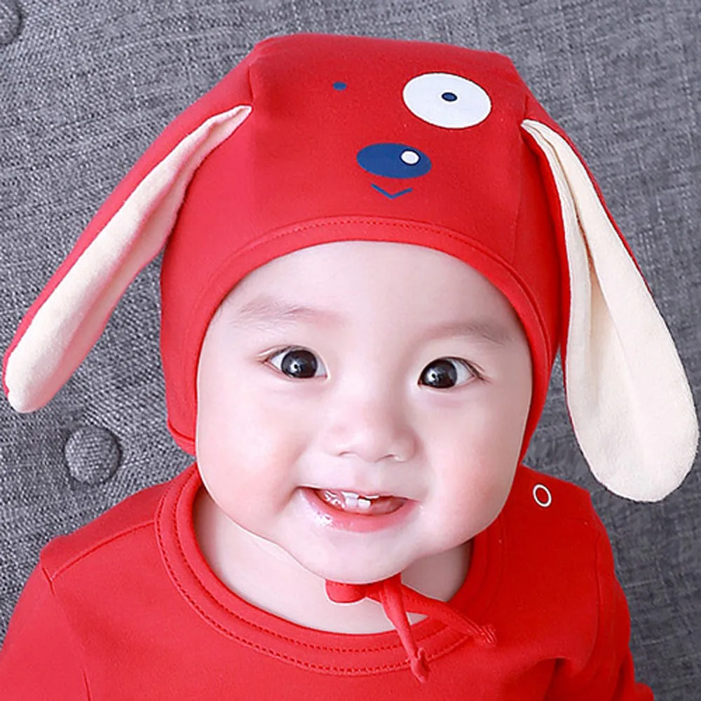 Baby cute puppy Ears Hat Infant Toddler Autumn Winter Caps for Children Baby Hats Accessories Photography Props
