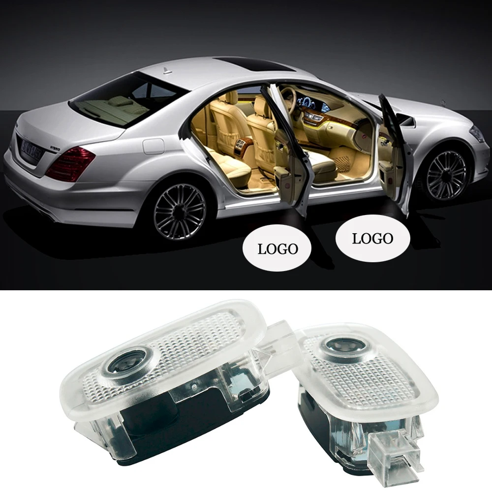 2 шт. атмосферная лампа Автомобильный Дверной светильник Добро пожаловать для AMG
