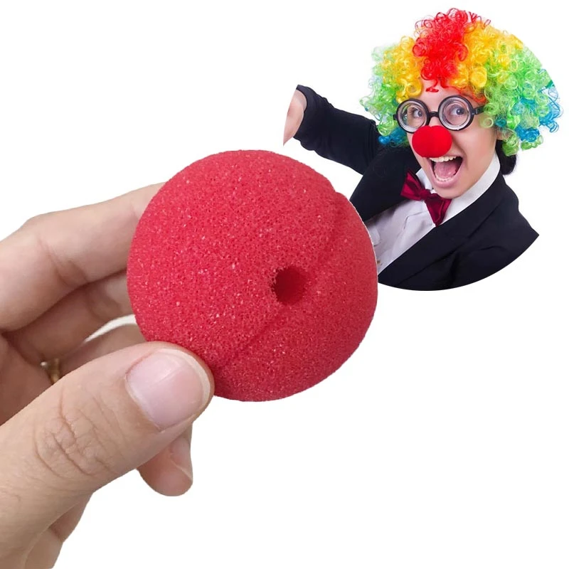Comedy Clown Specs With Rubber Nose Mens Clowns Fancy Dress Glasses