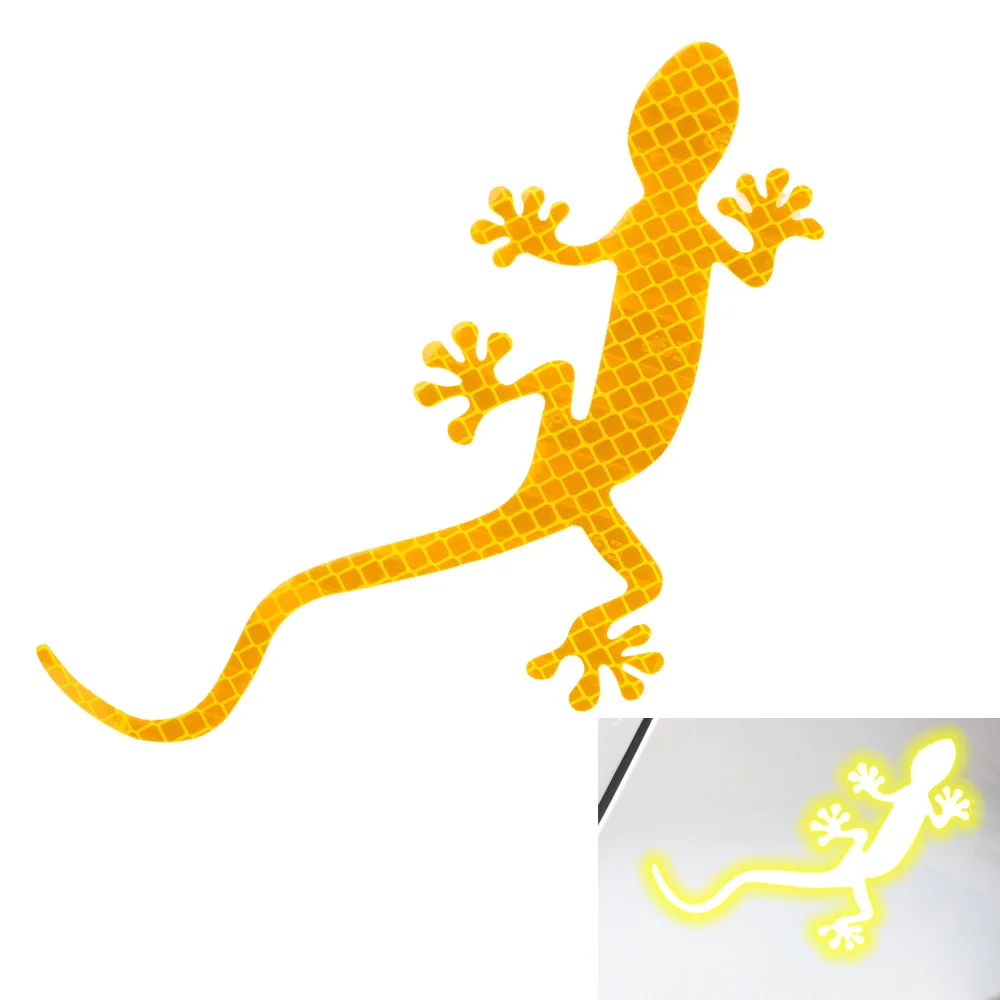 Цвет: желтый Для безопасной перевозки детей Предупреждение Gecko Светоотражающие Стикеры для Honda Pilot CR-V четкость Accord вариабельности сердечного ритма Одиссея Ridgeline - Название цвета: Цвет: желтый