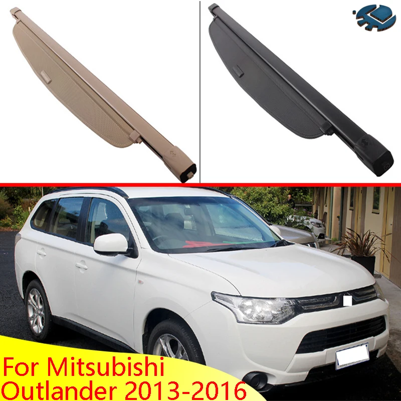 For Mitsubishi Outlander 2013-2015 Aluminum+Canvas Rear Cargo Cover privacy Trunk Screen Security Shield shade Accessories | Автомобили и