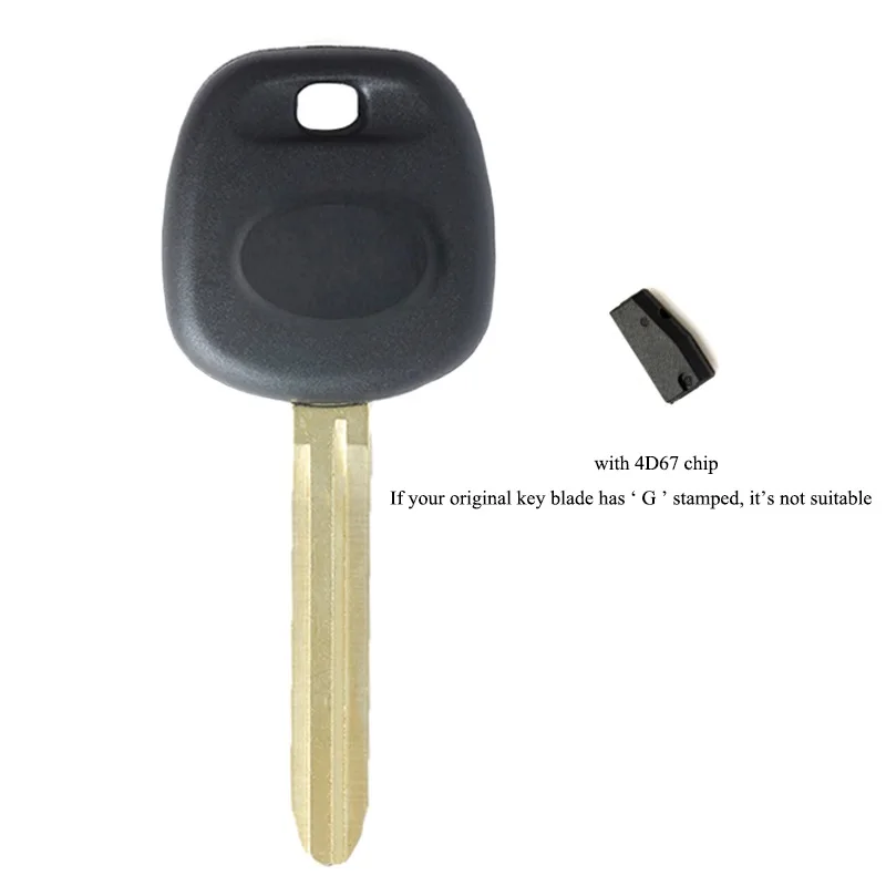 Keyecu GQ43VT14T 3 Buttons 4D67 Chip Remote Control Car Key for Toyota Corolla Matrix 2005-2010