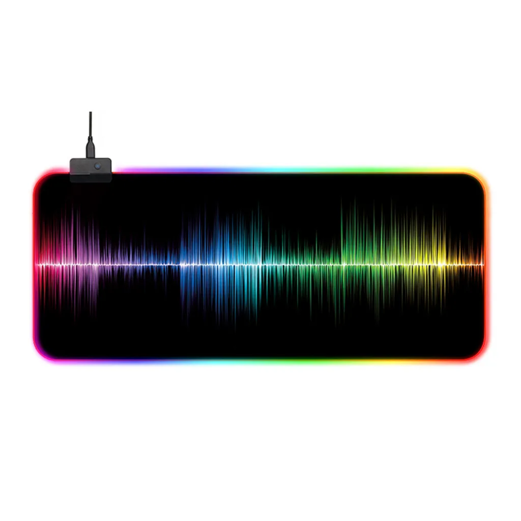 Игровой коврик для мыши RGB геймер компьютерный с подсветкой Mause большой