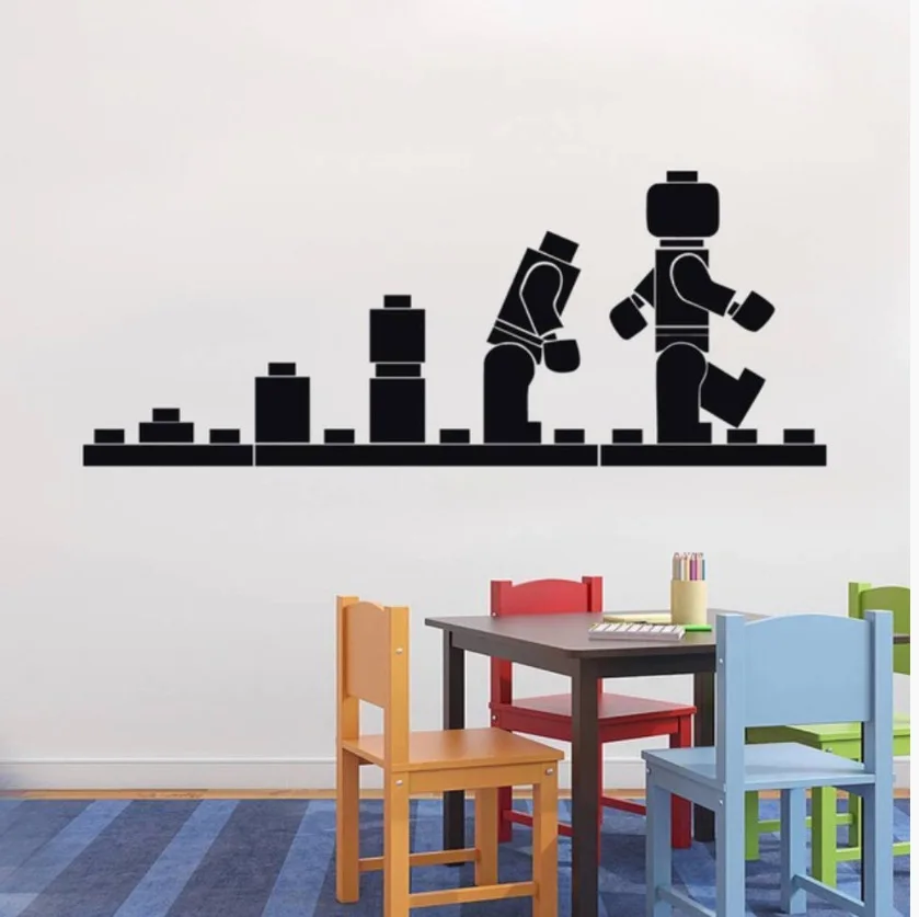 Робот поколение резные съемные классные наклейки на стену гостиная спальни дивана стены настраиваемые оптом MU3244