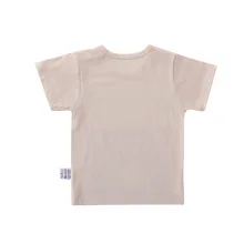 Anmi Bear/Детская футболка с короткими рукавами Детская летняя одежда универсальная рубашка для новорожденных очаровательные медвежьи рубашки в Корейском стиле с принтом