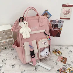 Korean School Backpack 2021 High school INS Japanese backpack Teenage Girls Cute Backpack Women High School Bag Cartoon Rucksack