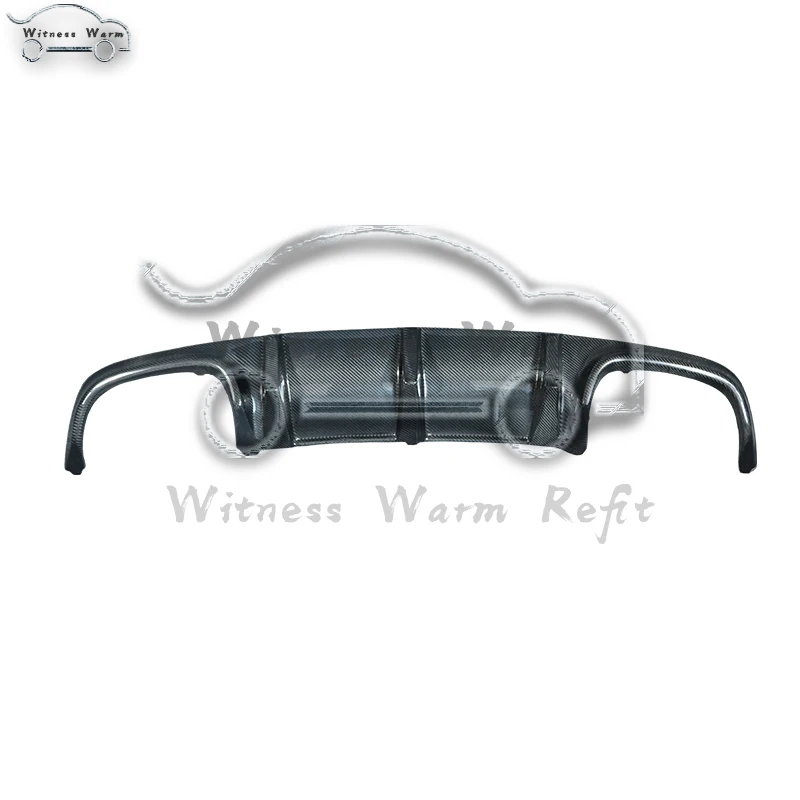 Для W204 C204 задний диффузор из углеродного волокна для губ Mercedes Benz W204 C63 AMG 2007-2011 диффузор заднего бампера