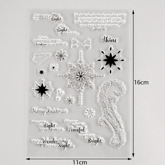 Прозрачные штампы, рождественские снежинки, штампы, сделай сам, поздравительные открытки, товары, новогодняя цитата, штампы