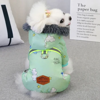 

Dog-Coat Pet-Cold Weather Clothes For Dog & Cat With Pet-Leashes Waterproof Hoodies Puppy Costume For-French-Bulldog Pet-product