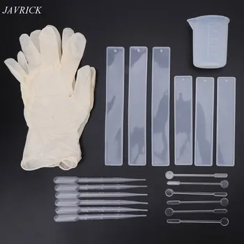 

1 Set Rectangular Silicone Bookmark Mold DIY Bookmark Mould Epoxy Resin Jewelry Making Craft Material Tool Set
