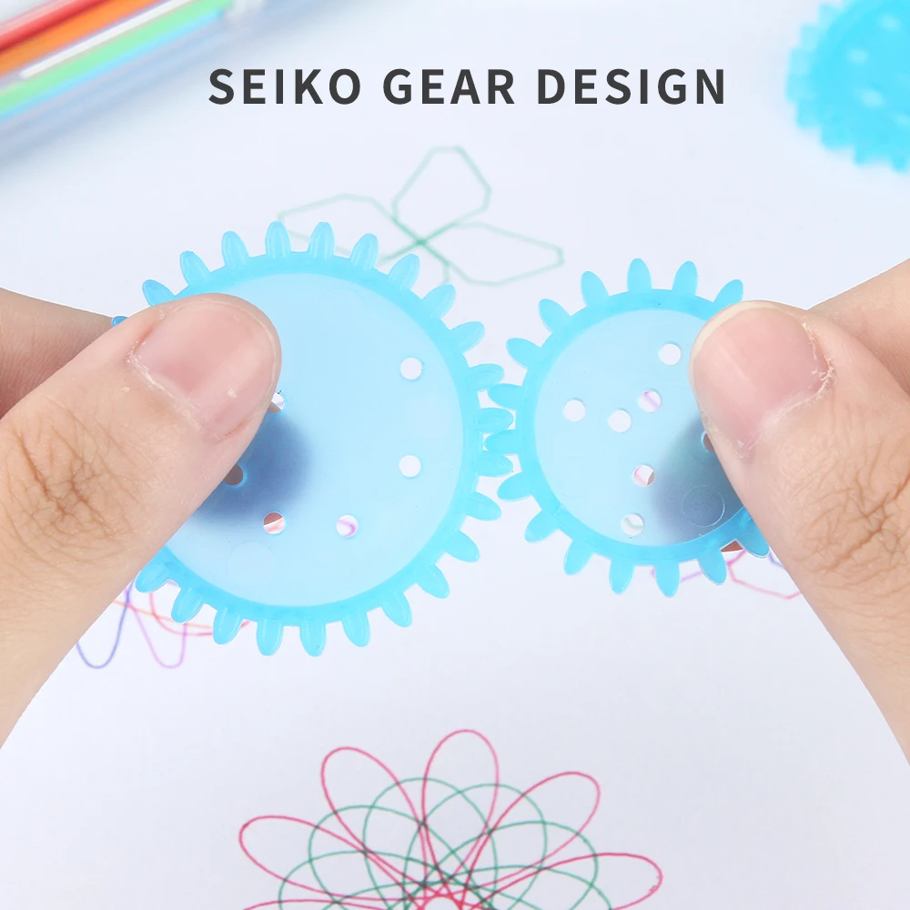 Спирограф детская живопись Геометрическая линейка обучение инструменты для