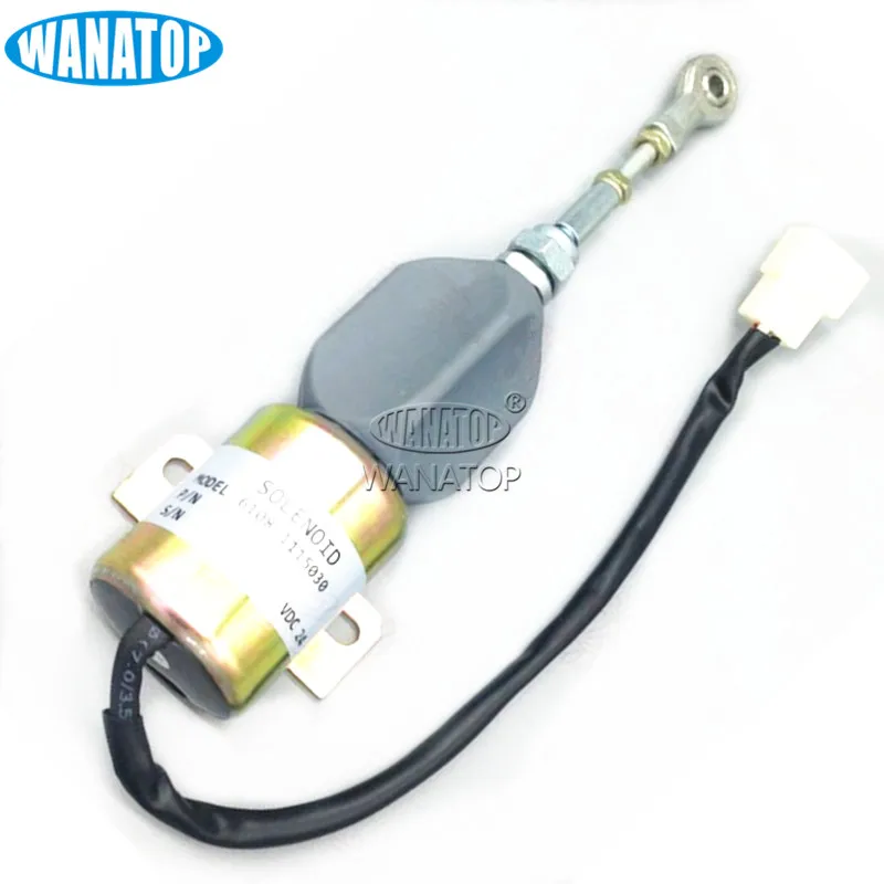 24V масла Соленоидный клапан выключения 6108-1115030 для блок развертки тележки Yuchai YC85 135 гусеничный экскаватор