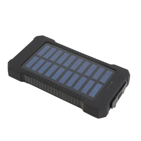 Black 300000 мАч двойной USB портативный Солнечный аккумулятор зарядное устройство солнечный внешний аккумулятор большой емкости экологически чистый внешний аккумулятор - Цвет: Black