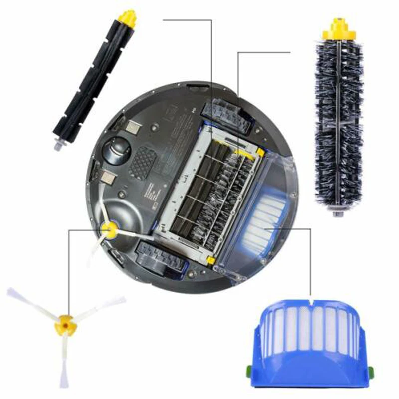 Для IRobot Roomba 600 серии 620 630 650 сменная Щетка Фильтр набор аксессуаров