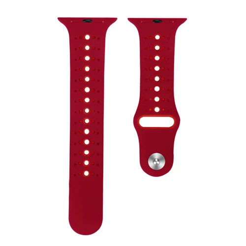 Ремешок для apple watch band 4 5 3 44 мм 40 мм iwatch band 3 2 correa 42 мм 38 мм спортивный силиконовый браслет ремень apple watch аксессуары - Цвет ремешка: Red