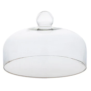 

1Pc Transparent Dust-Proof Glass Cover Portable Food Cake Cover Durable Food Protective Mosquitos Dish Cover Kitchen Accessories