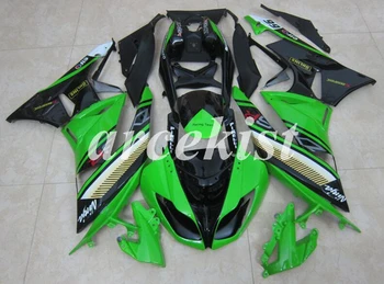 

New ABS Injection Mold Motorcycle Full Fairings Kit For Kawasaki Ninja ZX-6R 636 2009 2010 2011 2012 Body set Green