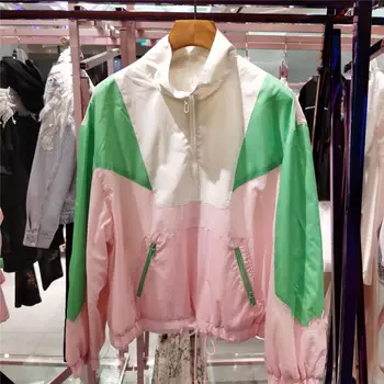 

Women Jacket Spring / Summer 2020 Women's Short-sleeved Trench Coat Sweatshirt