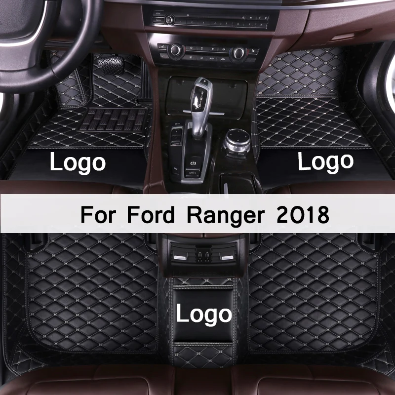 MIDOON кожаные автомобильные коврики для Ford Ranger 2018 на заказ накладки ног