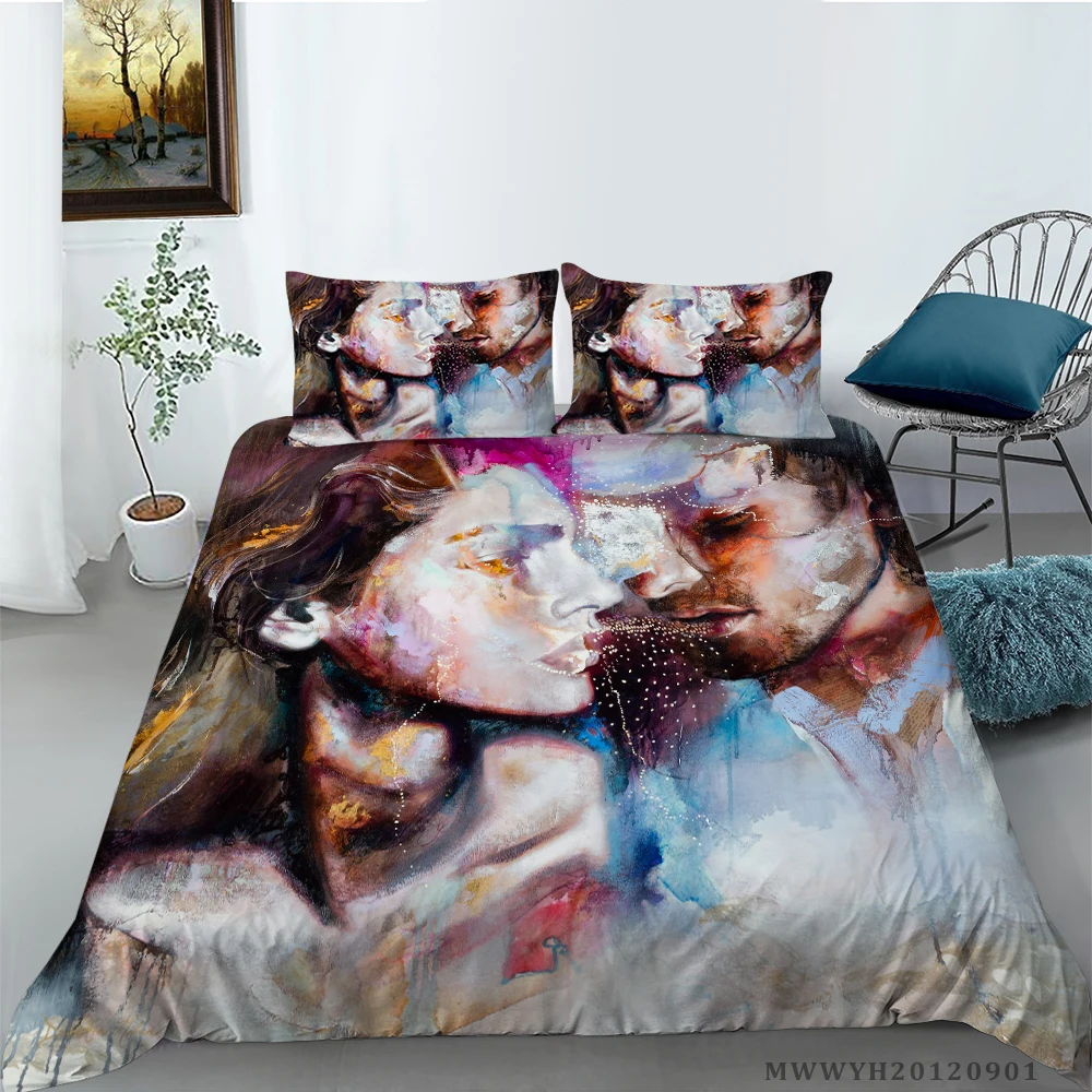 Home & Living 3D Winter Scenery Oil Painting ZZD1883 Duvet Cover