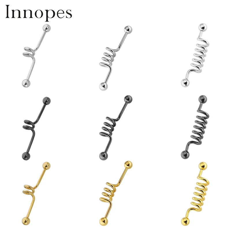 

Innopes Surgical Steel Body Piercing Jewelry for Women Men Stainless Steel Helix Piercing Cartilagem Earring