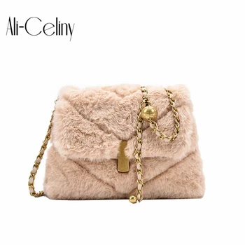 

Original Design 2020 Women's Bag HOT Korean Fashion Shoulder Joker Plush Bag Popular Western Style Messenger Bag