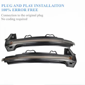 

LED Side Wing Rearview Indicator Blinker Repeater Dynamic Turn Signal Light For Audi A4 S4 RS4 B9 2016 2017 & A5 S5 RS5 2017