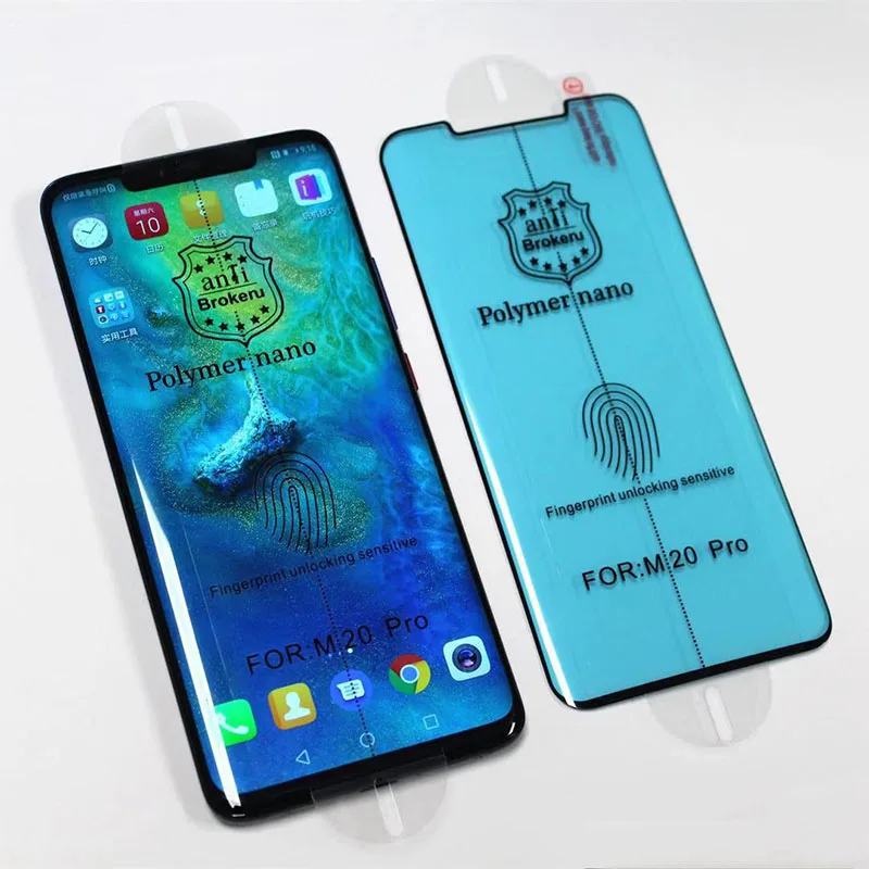 Полимерный нано-экран протектор для huawei mate 20 Pro не защитная пленка из закаленного стекла